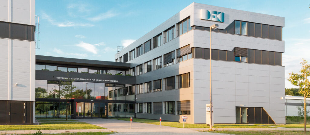 The photo shows the entrance of the building from the DFKI in Bremen.